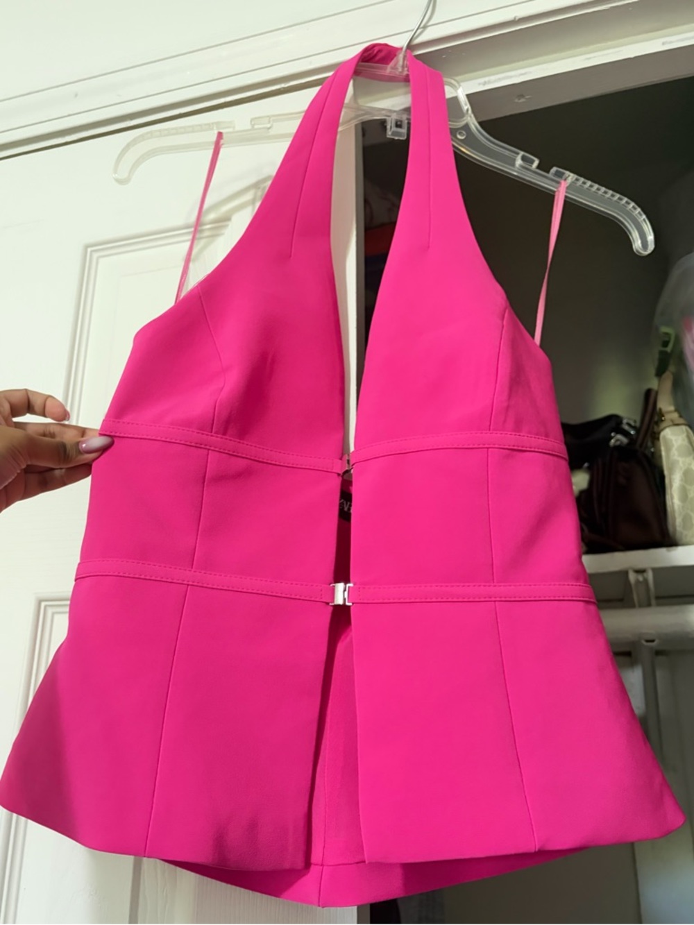 Zara Bright Hot Pink Top